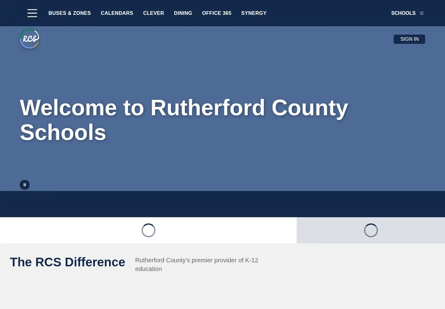 Screenshot of rcschools.net