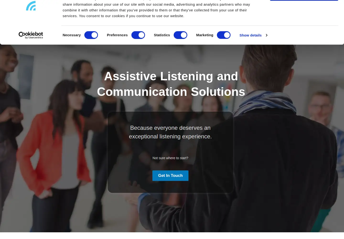 Screenshot of listentech.com