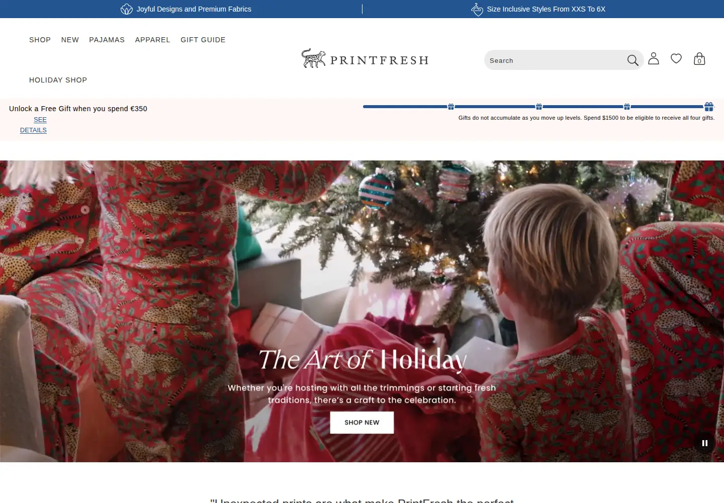 Screenshot of printfresh.com