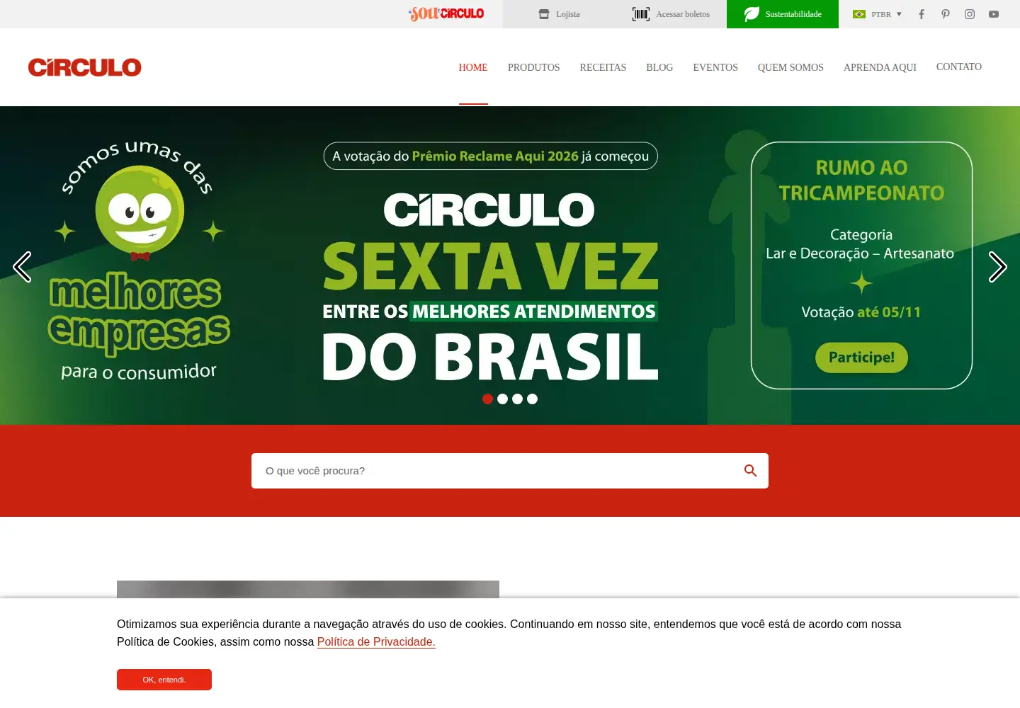 Screenshot of circulo.com.br