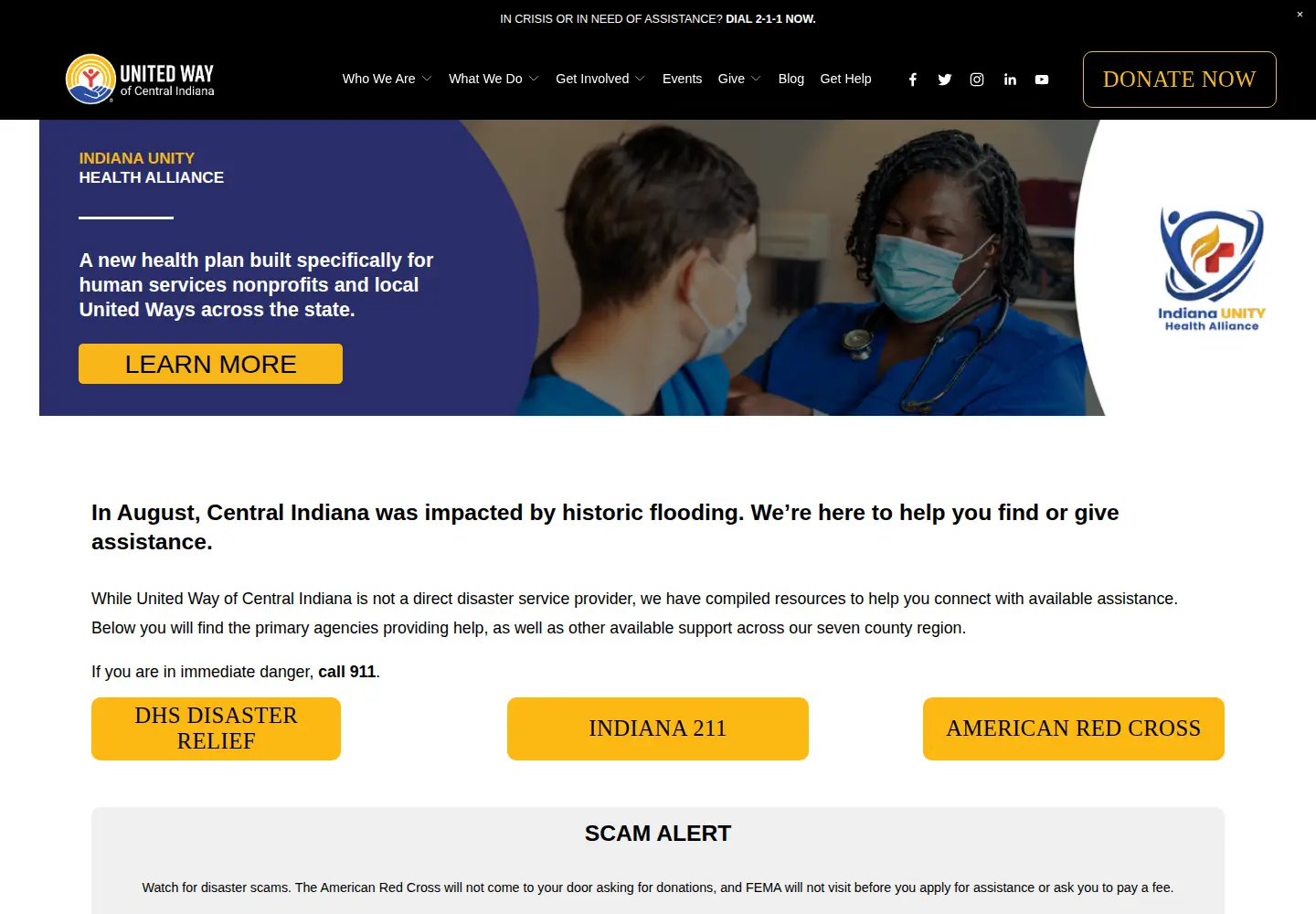 Screenshot of uwci.org