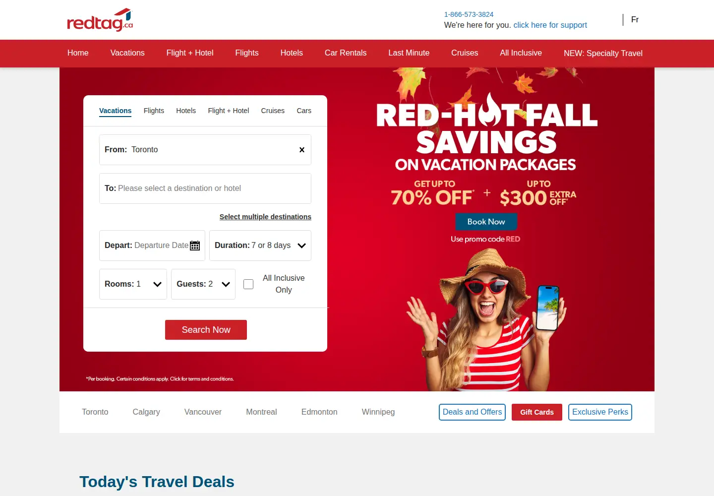 Screenshot of redtag.ca