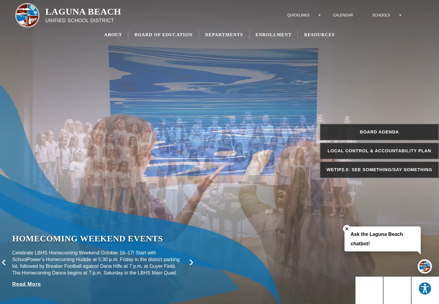 Screenshot of lbusd.org