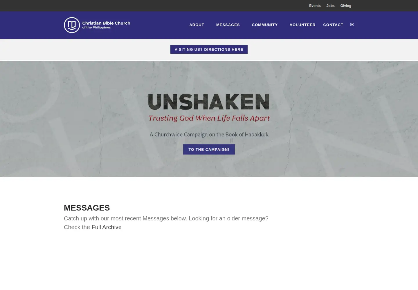 Screenshot of cbcp.org