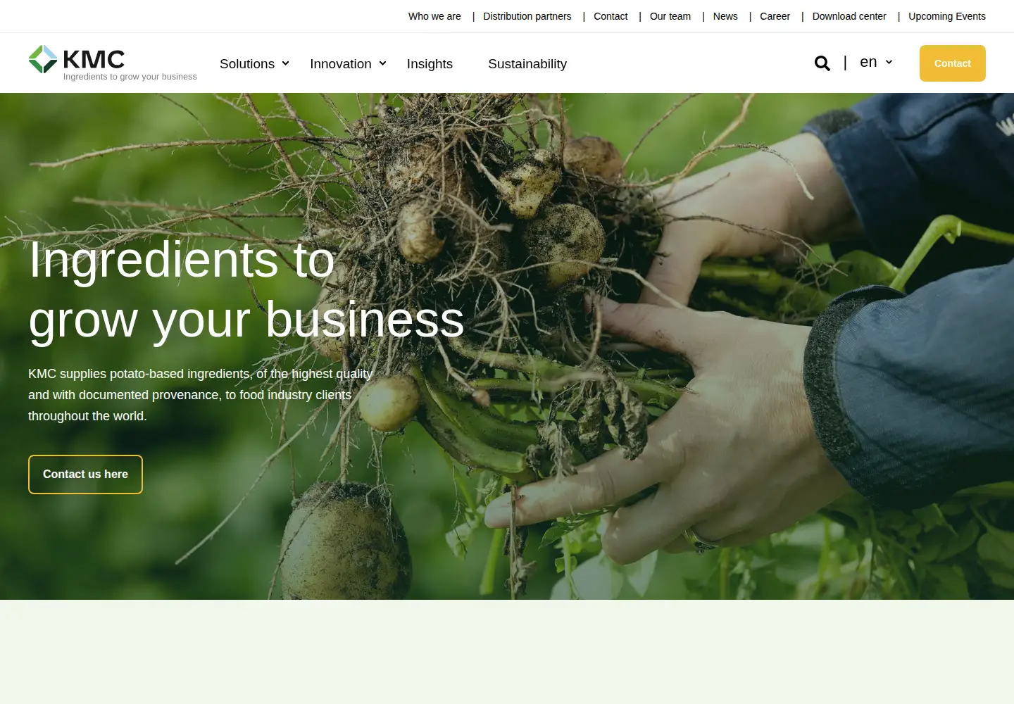 Screenshot of kmc.dk