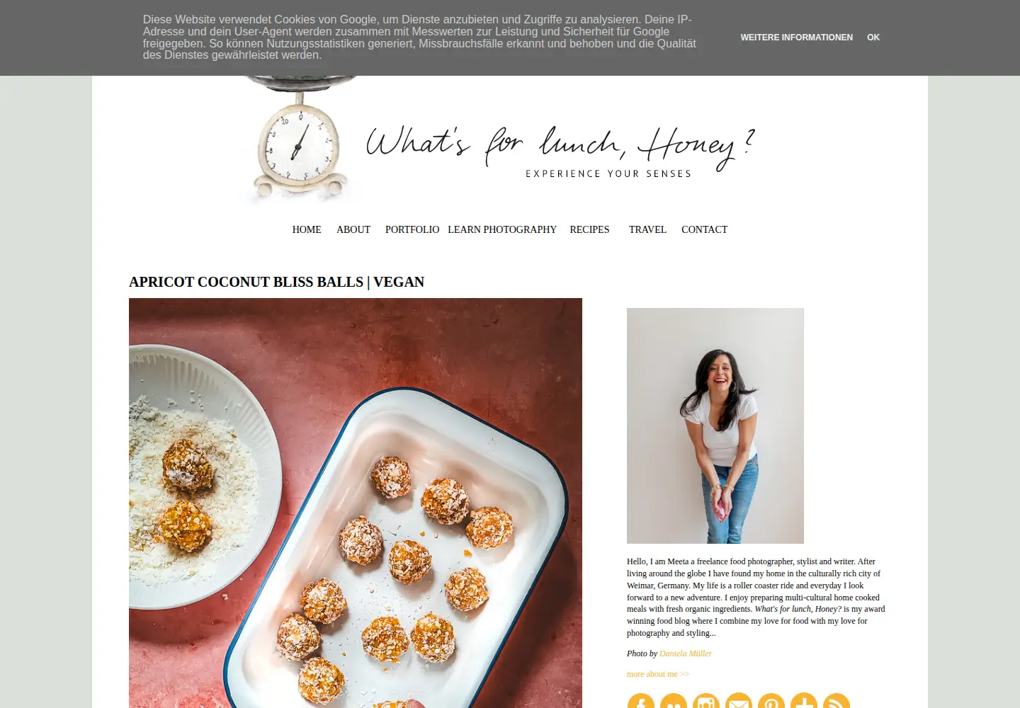 Screenshot of whatsforlunchhoney.net