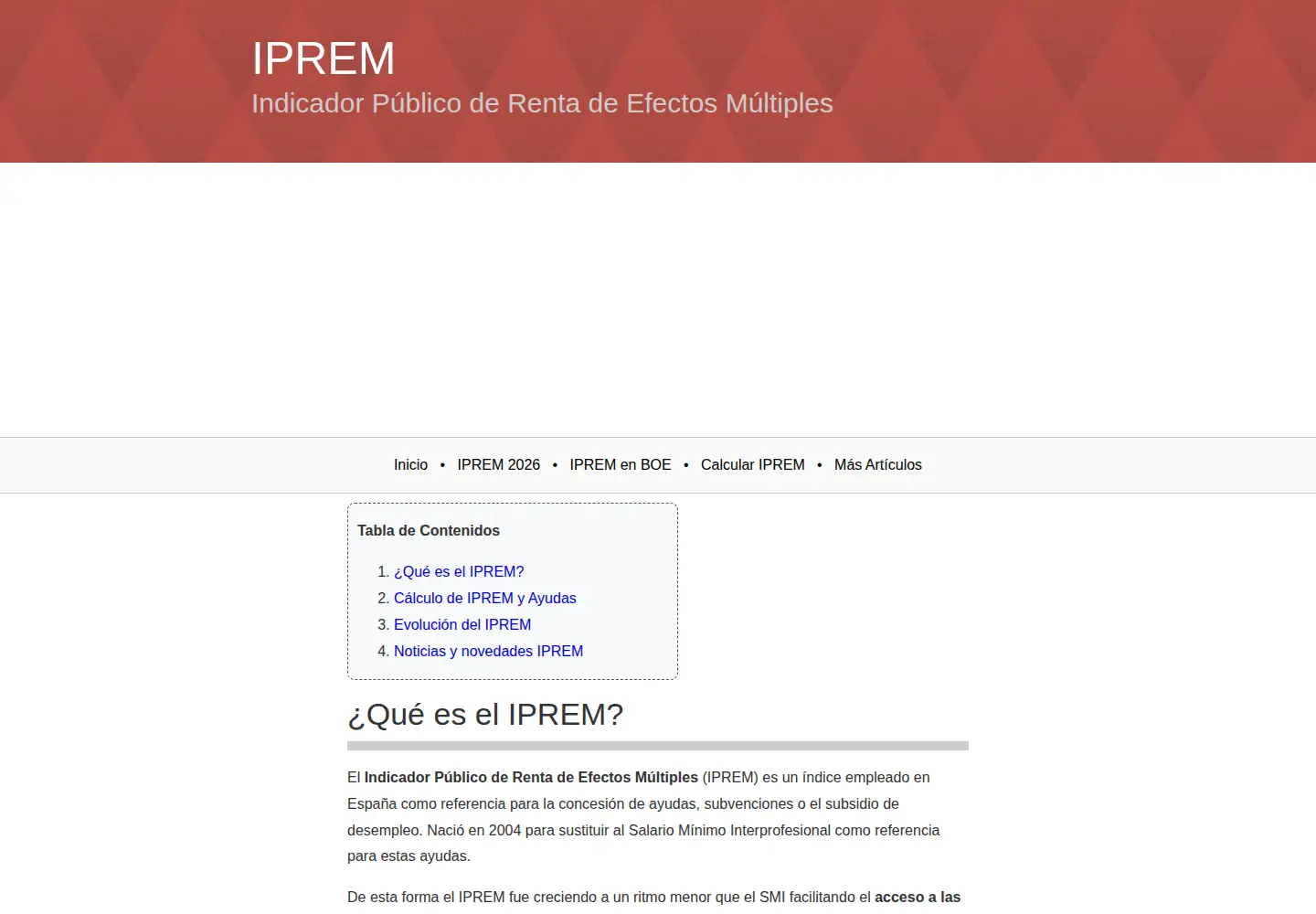 Captured homepage of iprem.com.es in the current scan