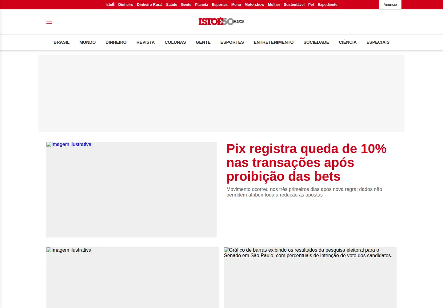 Screenshot of istoe.com.br