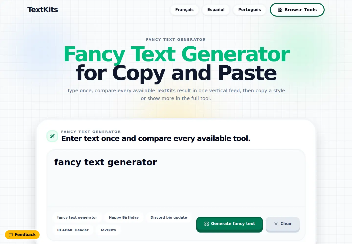 Captured homepage of textkits.org in the current scan
