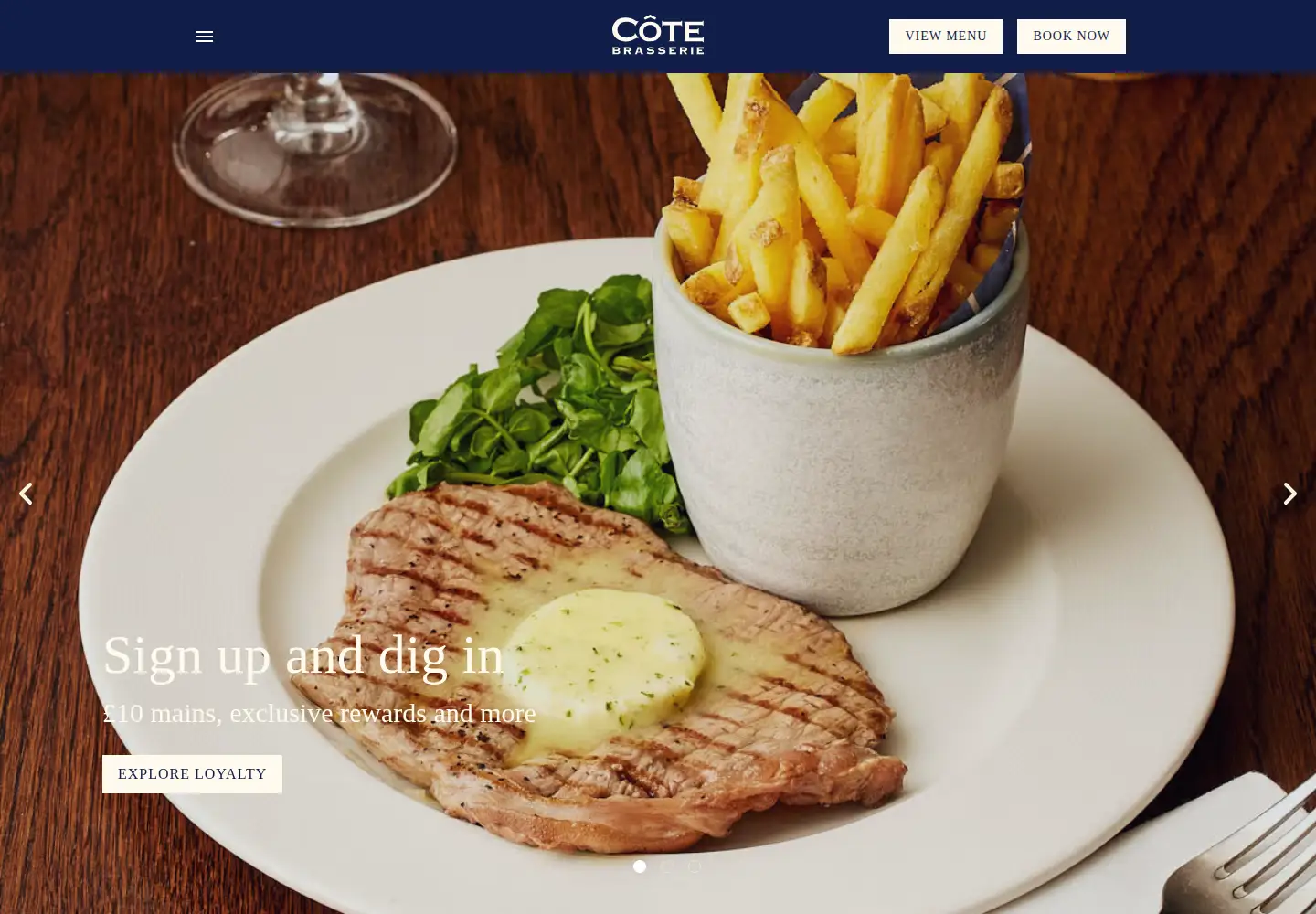 Screenshot of cote.co.uk