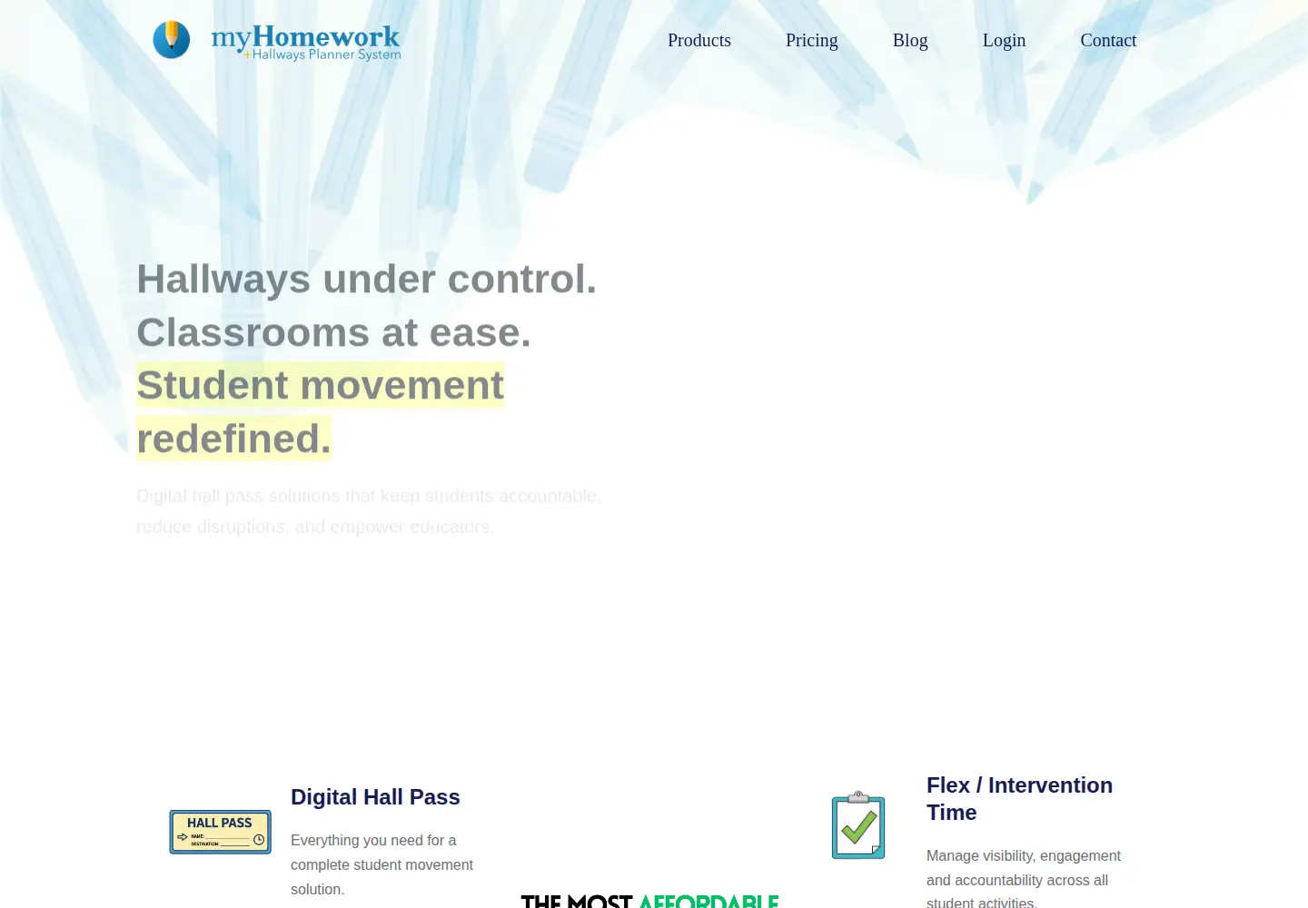 Screenshot of myhomeworkapp.com