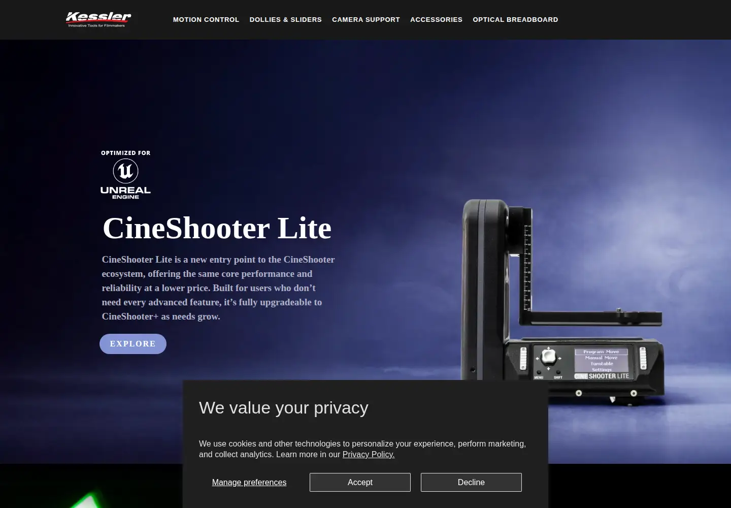 Captured homepage of kesslercrane.com in the current scan