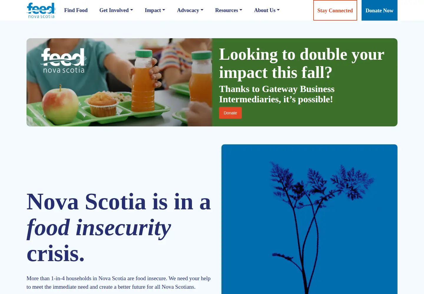 Screenshot of feednovascotia.ca