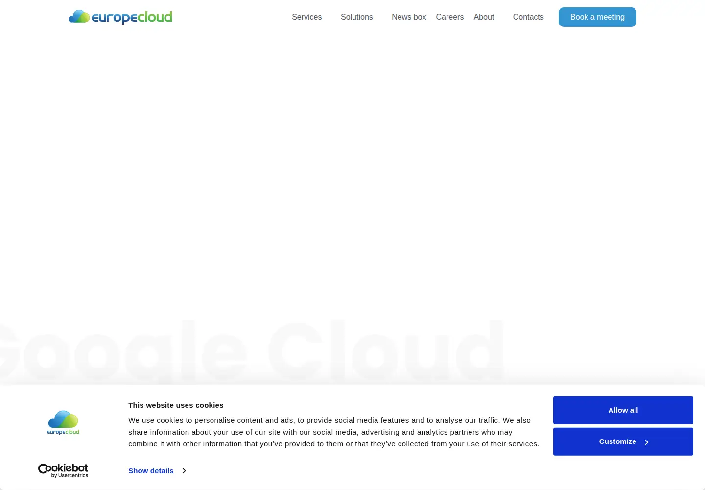 Screenshot of europe-cloud.com