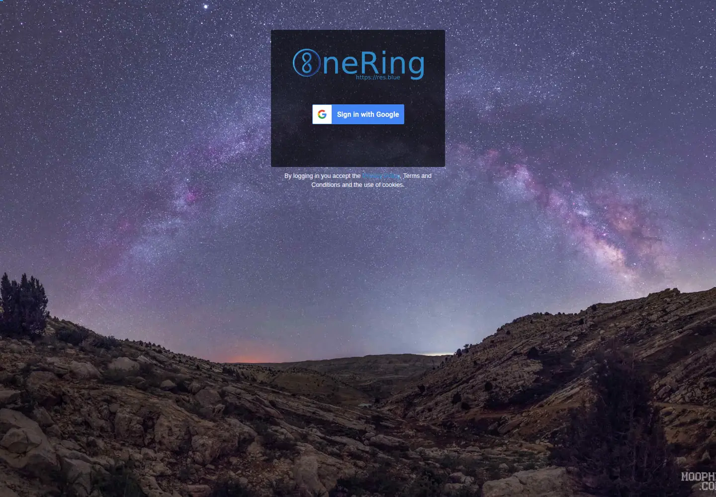 Screenshot of res.blue