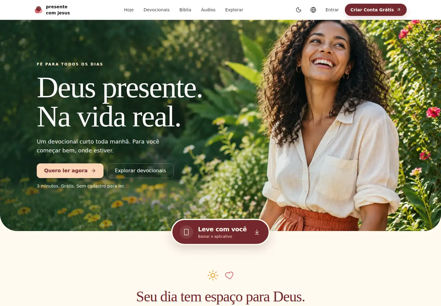 Screenshot of presentecomjesus.com.br
