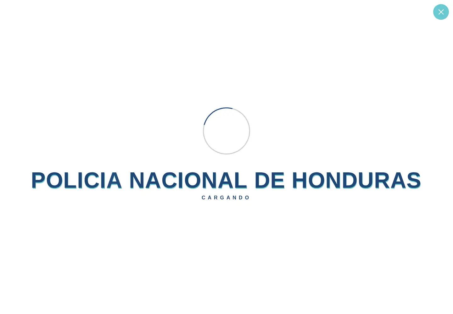 Captured homepage of policianacional.gob.hn in the current scan