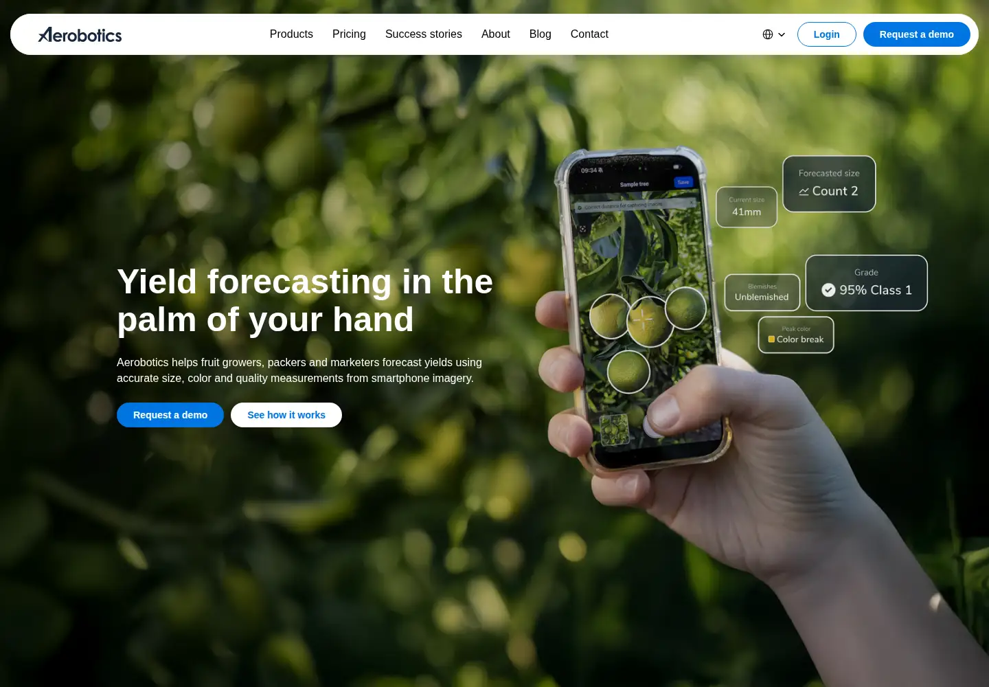 Screenshot of aerobotics.com