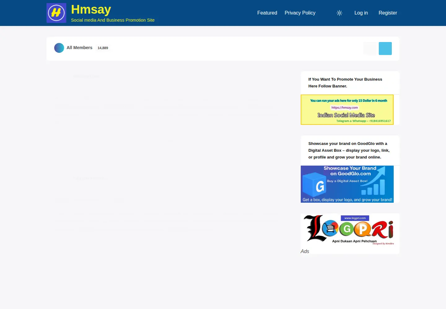 Screenshot of hmsay.com