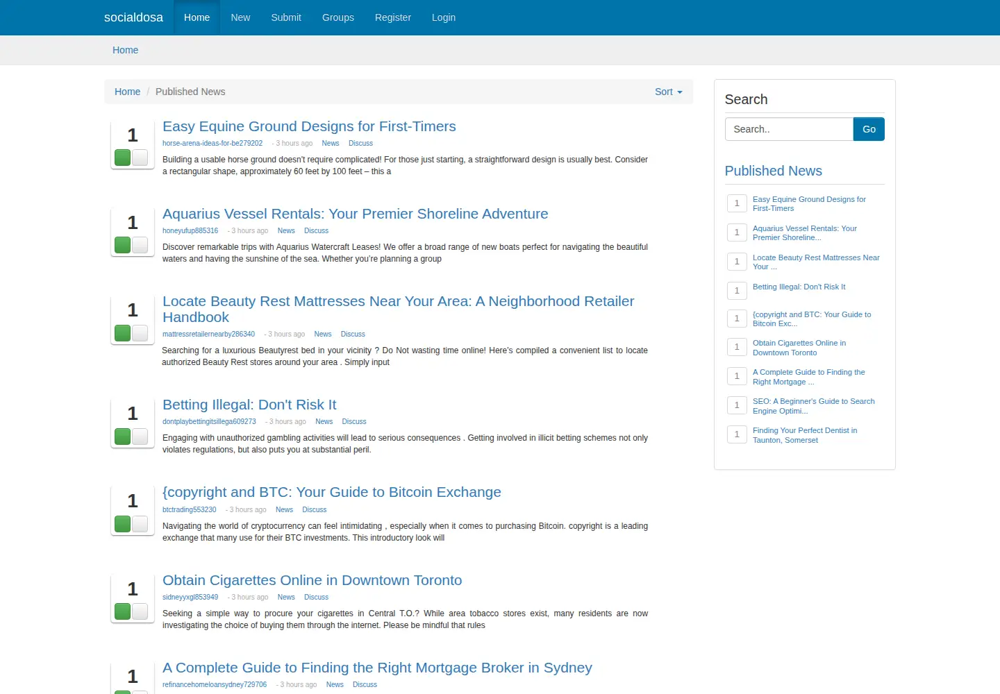 Screenshot of socialdosa.com