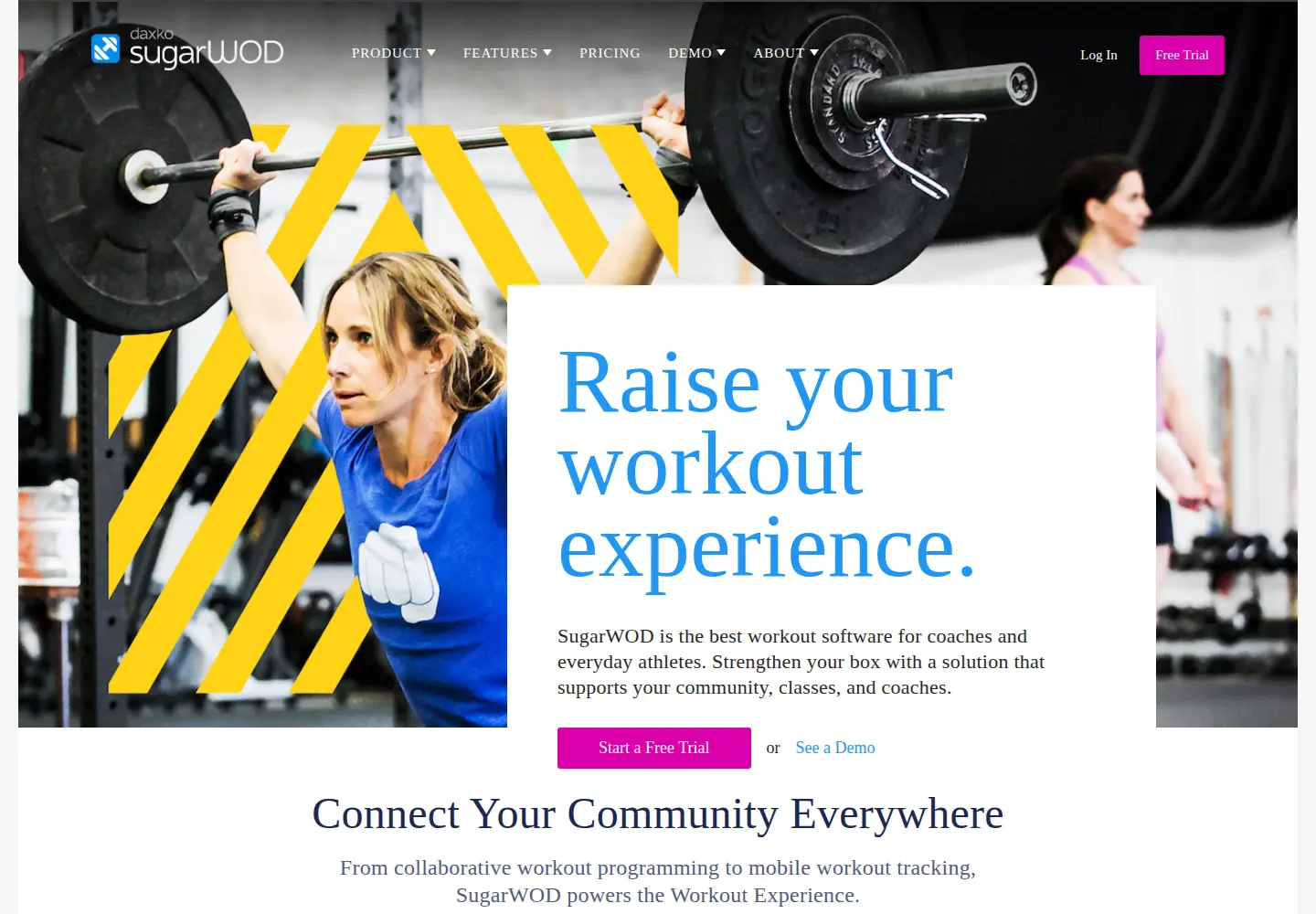 Screenshot of sugarwod.com