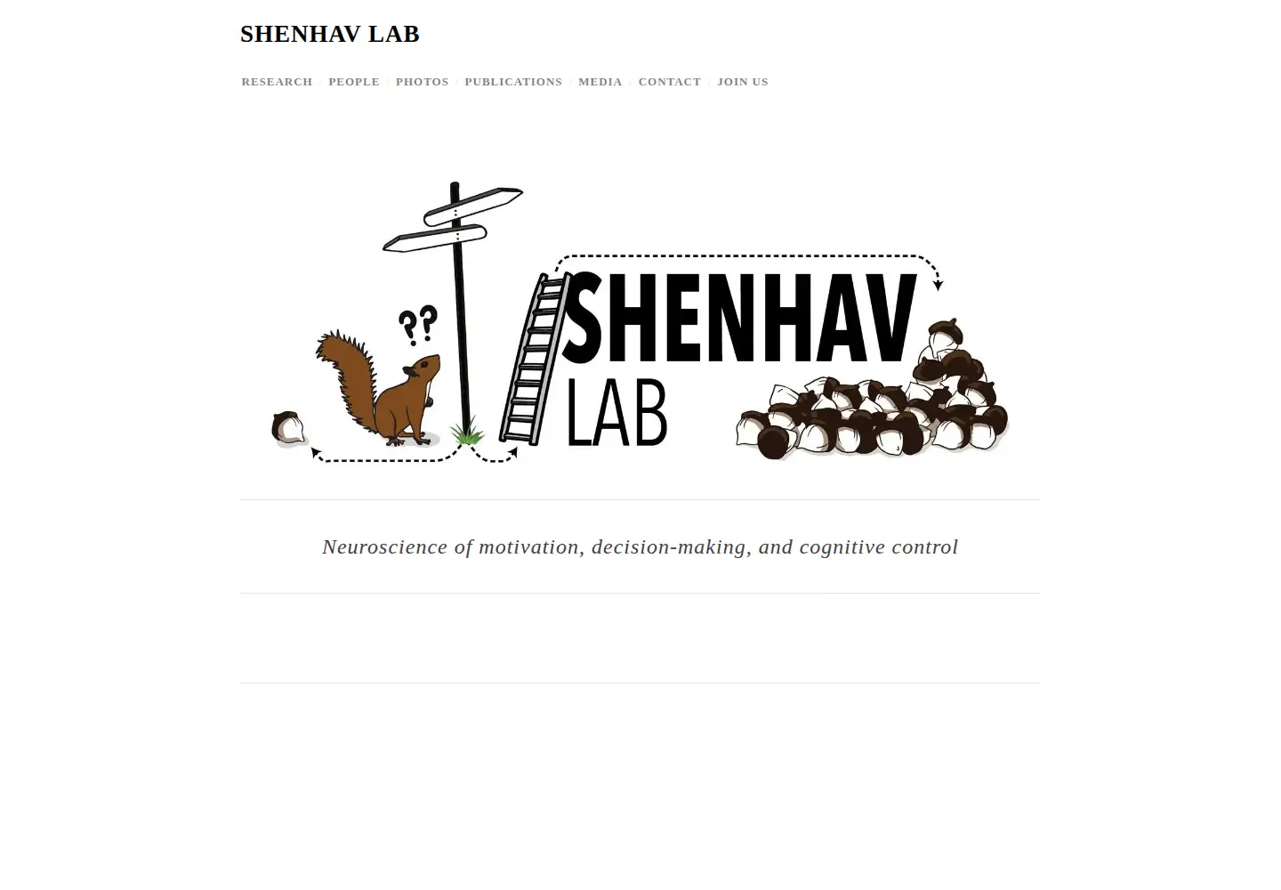 Screenshot of shenhavlab.org