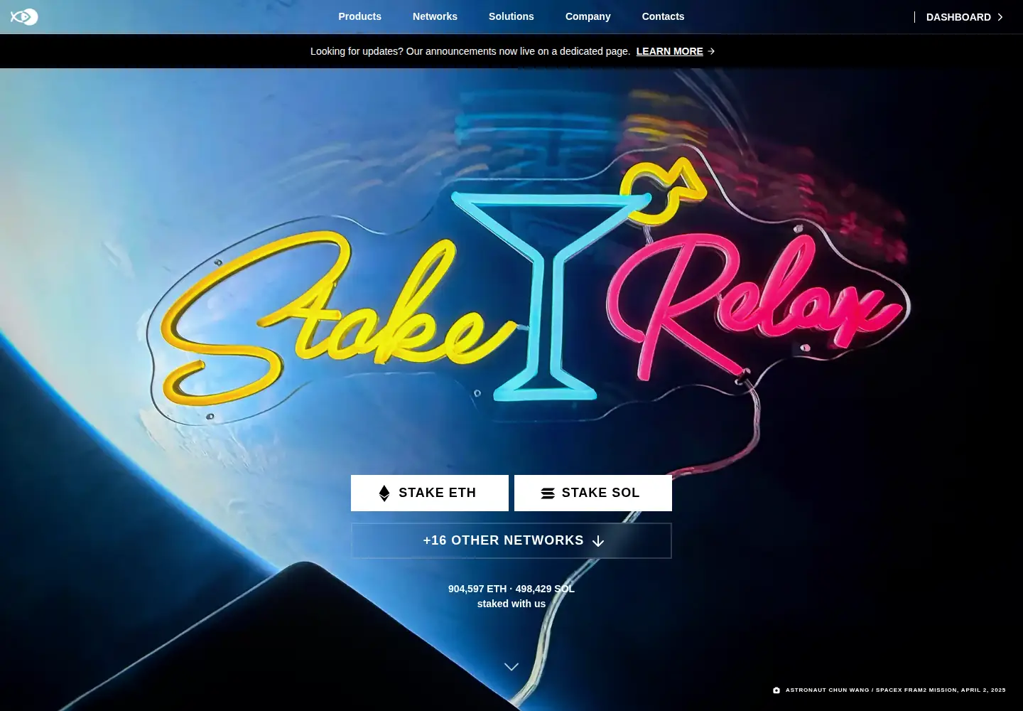 Screenshot of stake.fish