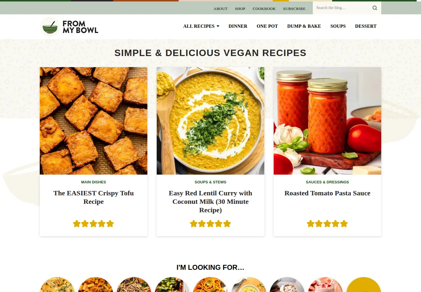 Screenshot of frommybowl.com