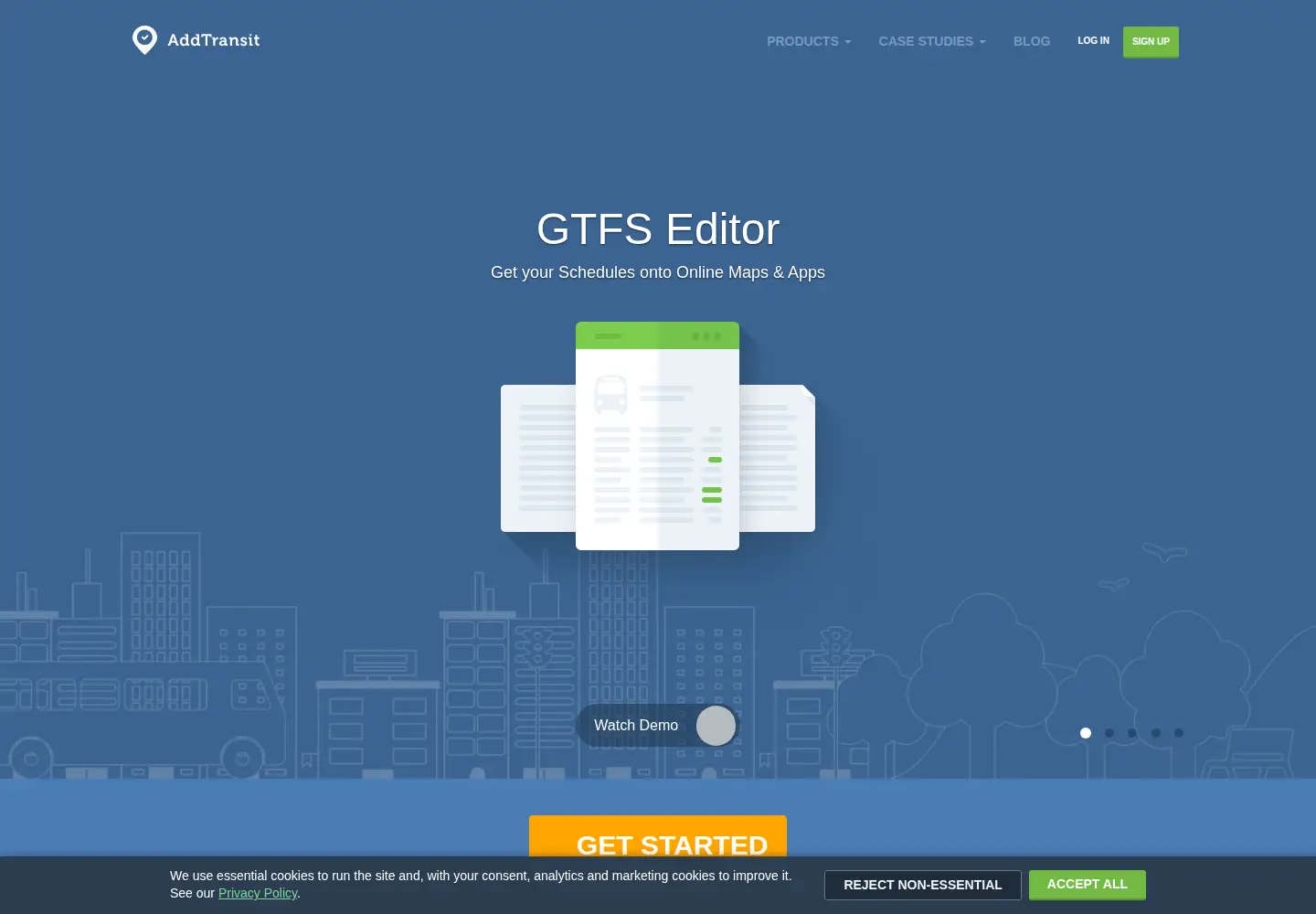 Screenshot of addtransit.com