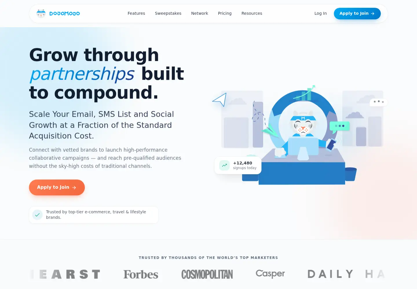Screenshot of dojomojo.com