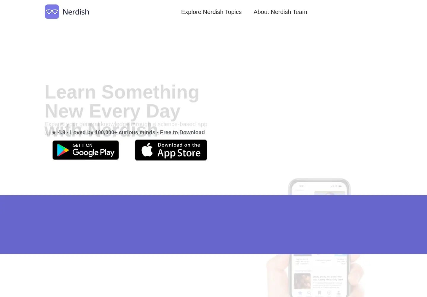 Captured homepage of nerdish.io in the current scan