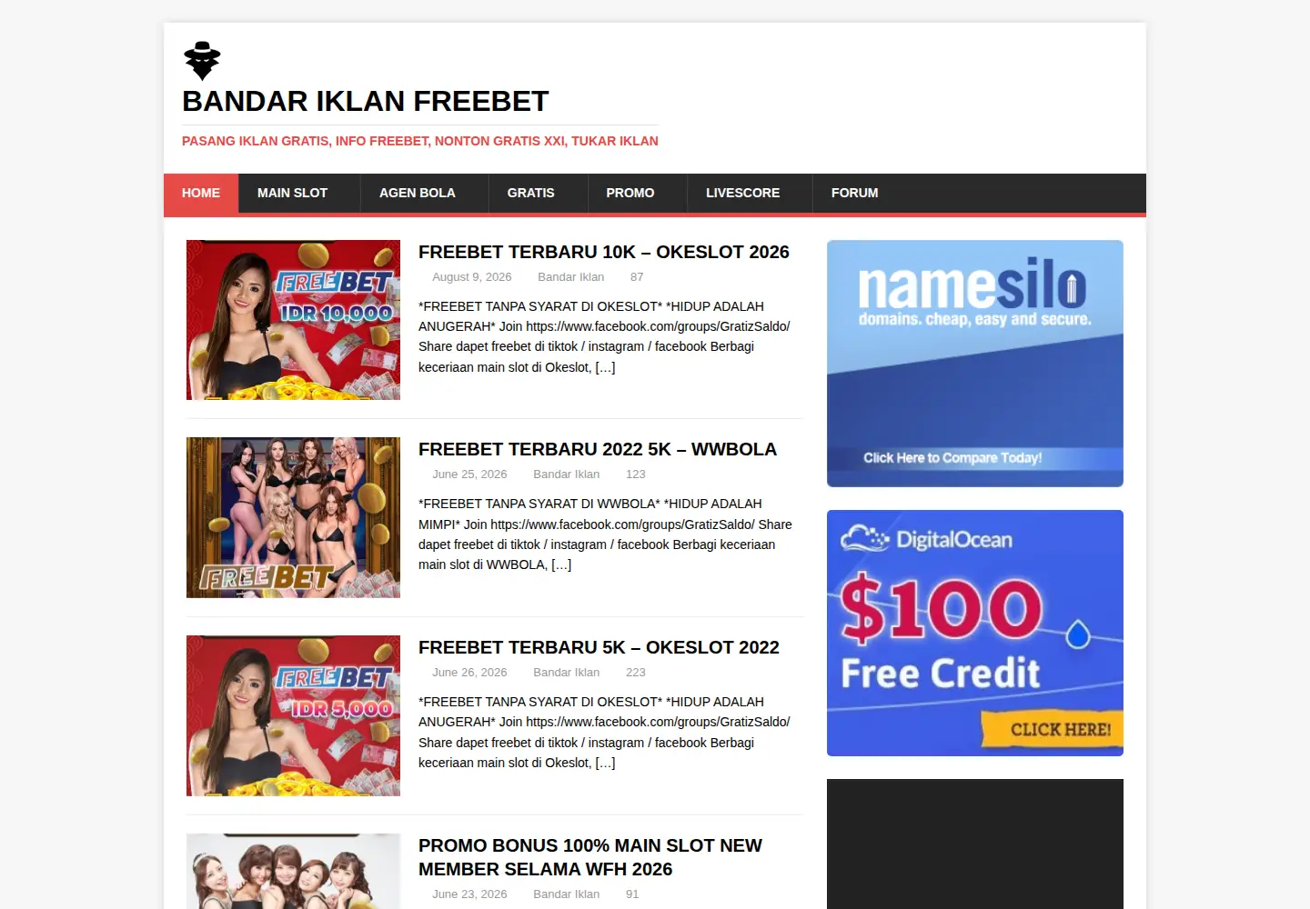 Screenshot of bandariklan.com