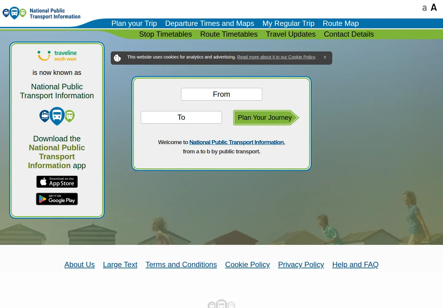 Screenshot of travelinesw.com