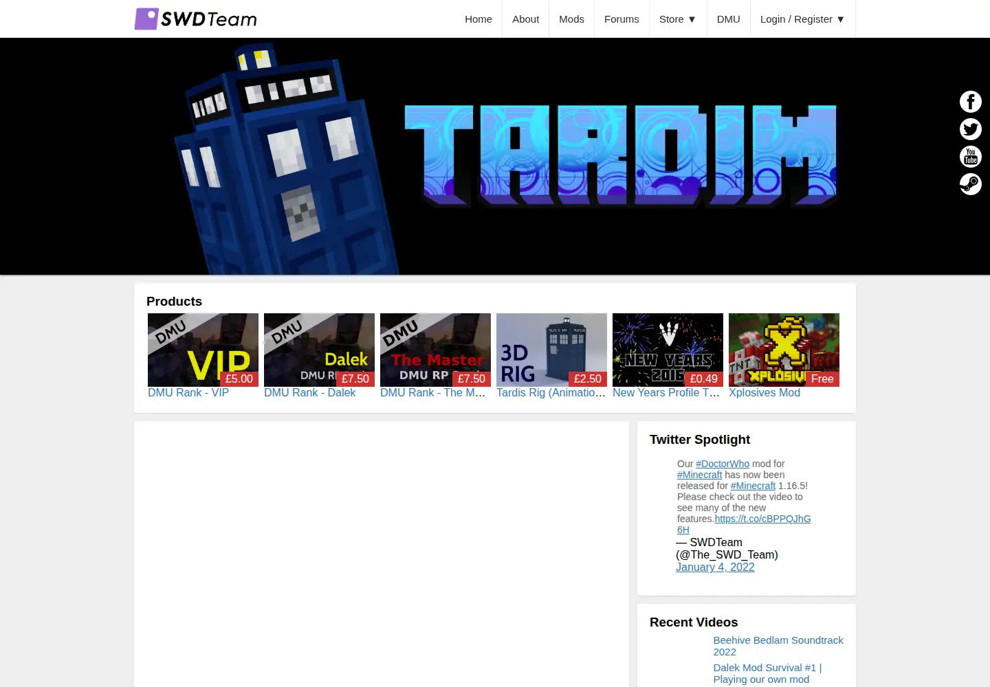 Screenshot of swdteam.com