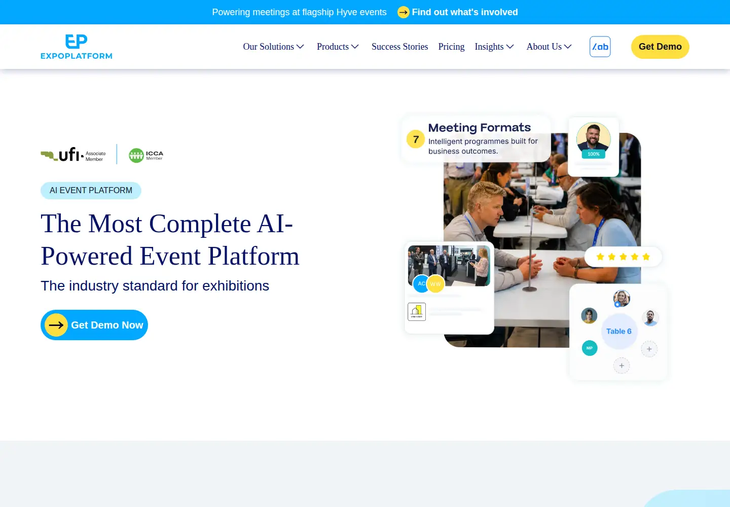 Screenshot of expoplatform.com