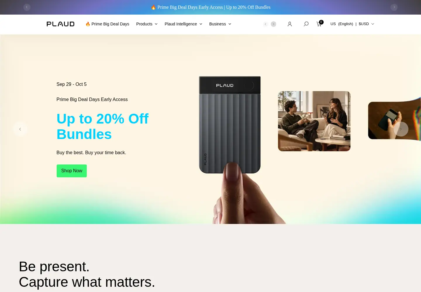 Screenshot of plaud.ai