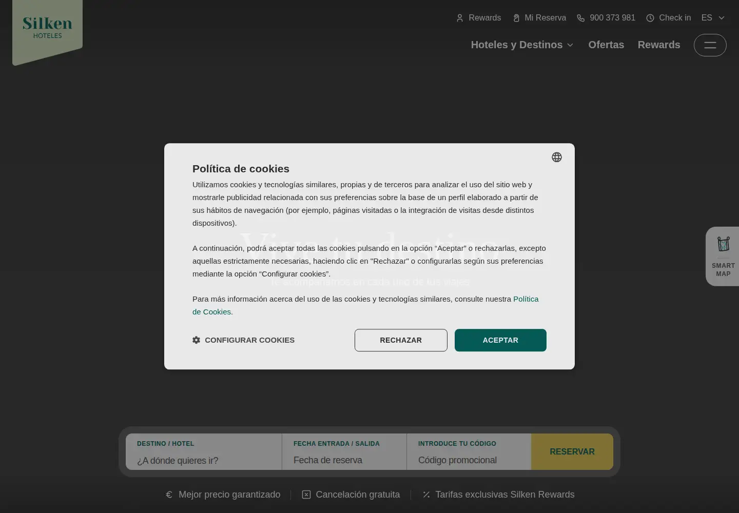 Screenshot of hoteles-silken.com