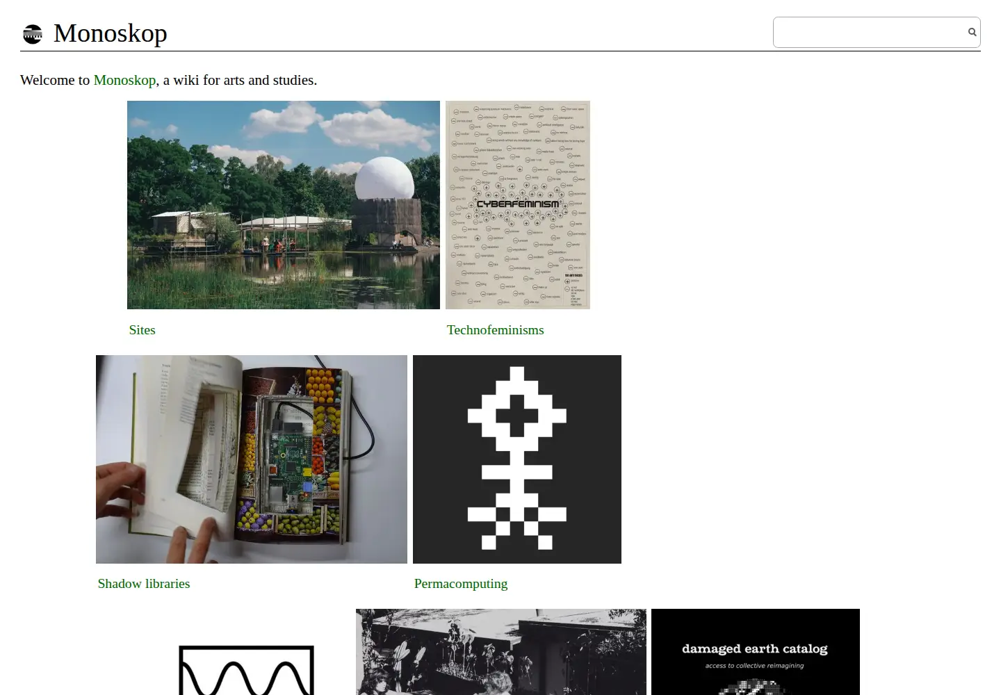 Screenshot of monoskop.org
