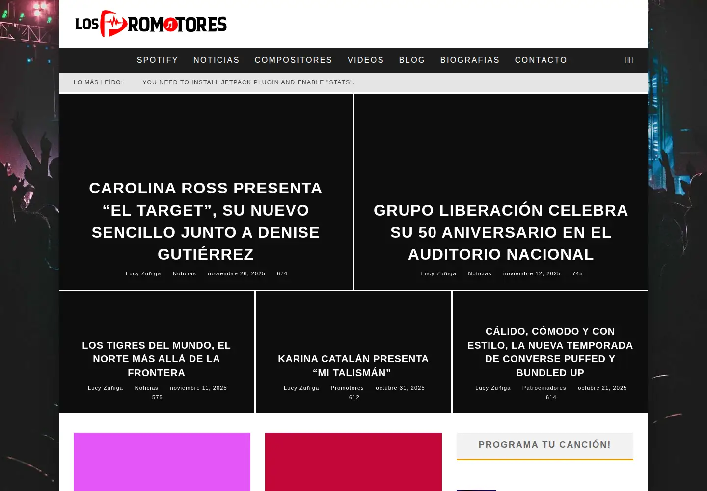 Screenshot of lospromotores.net