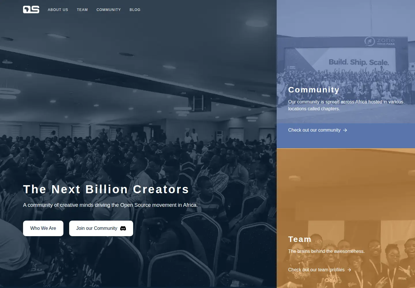 Screenshot of oscafrica.org
