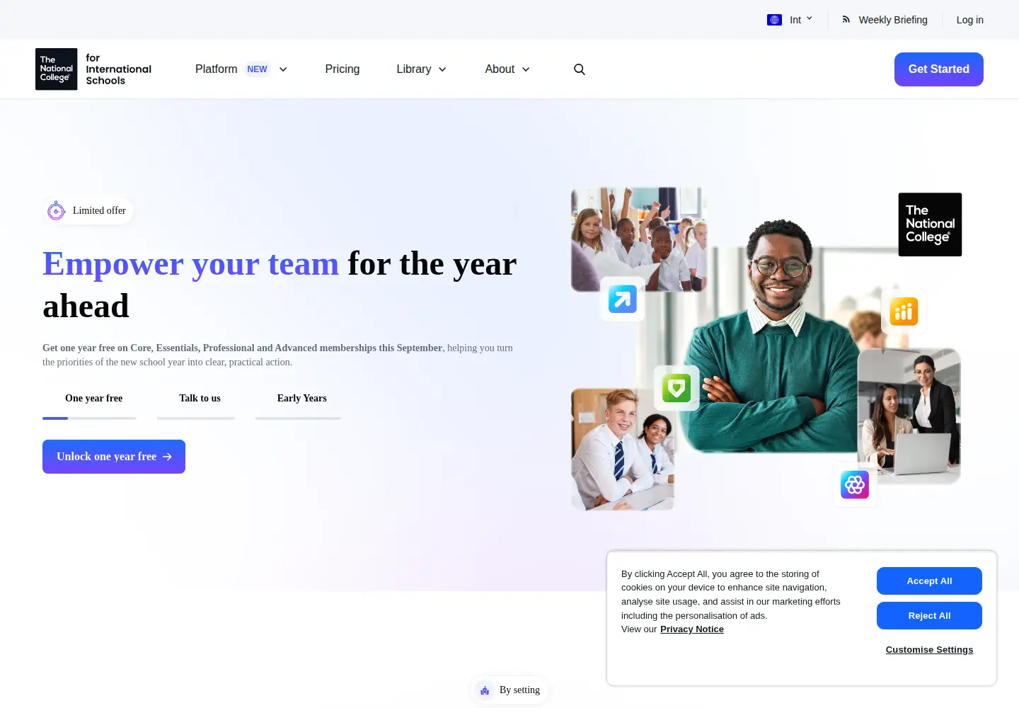 Screenshot of nationalcollege.com