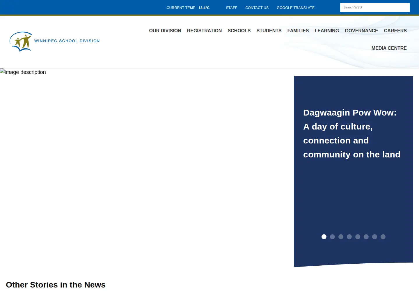 Screenshot of winnipegsd.ca