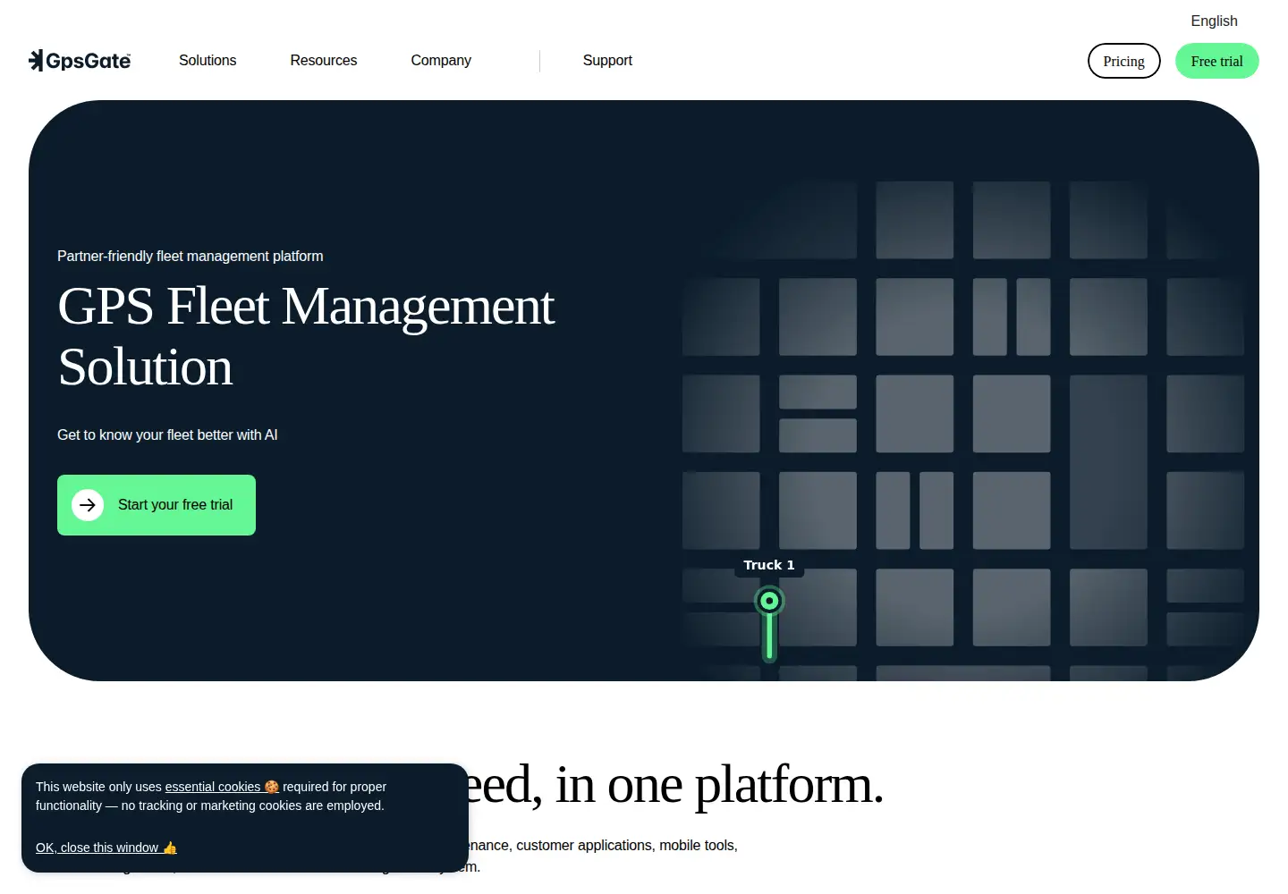 Screenshot of gpsgate.com