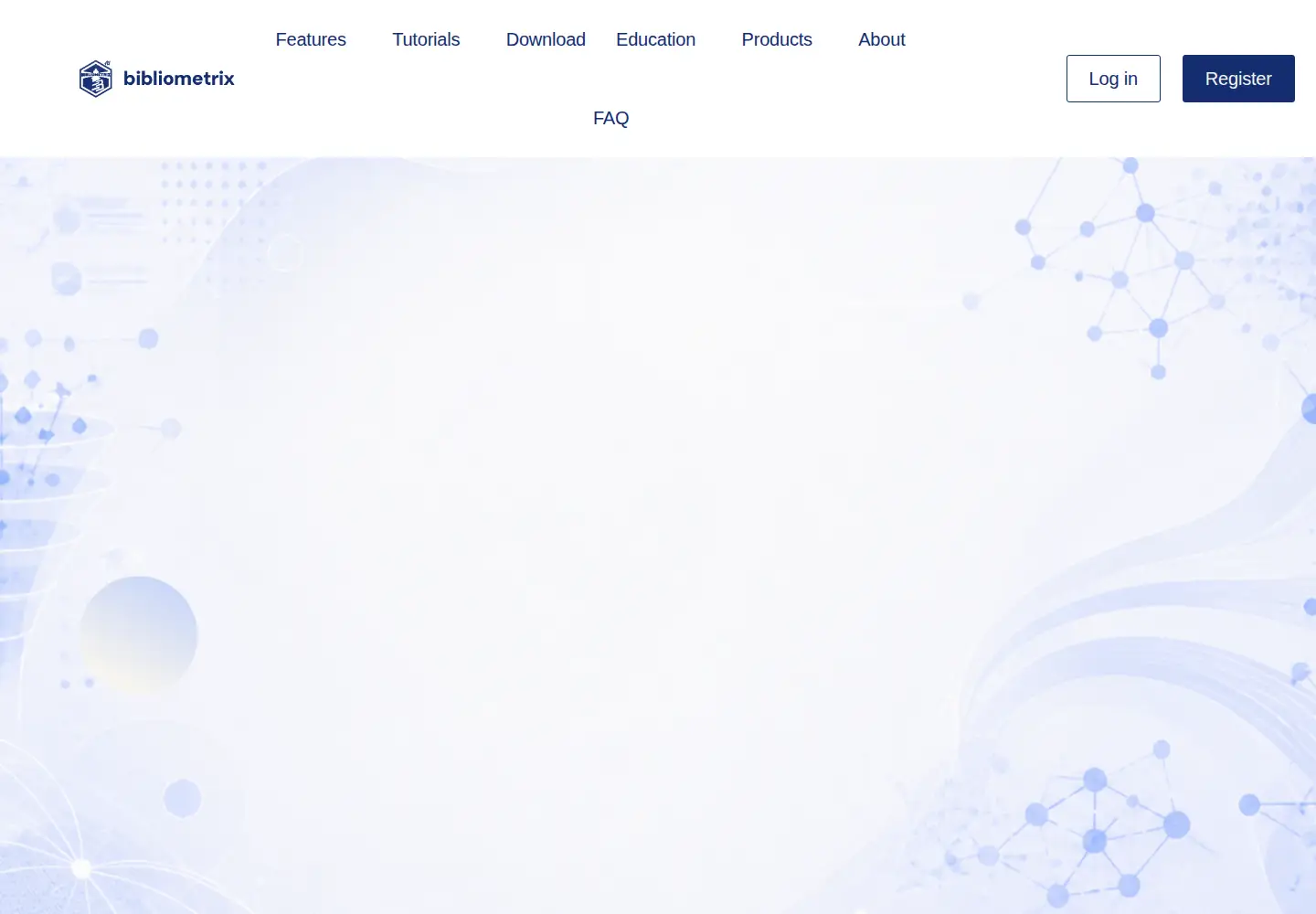 Screenshot of bibliometrix.org