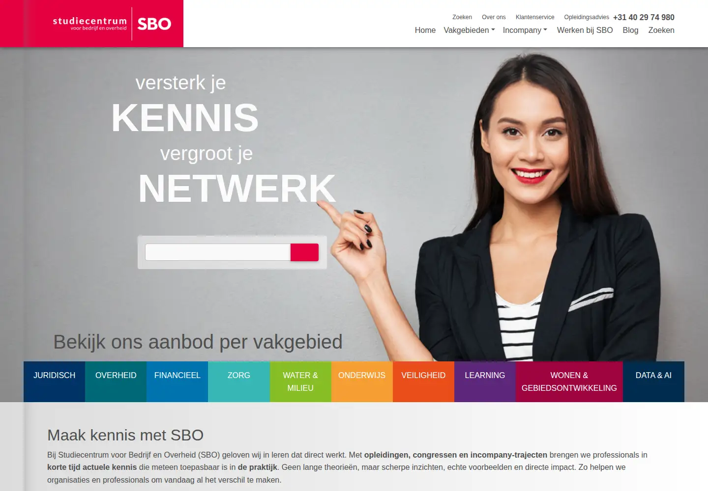 Screenshot of sbo.nl