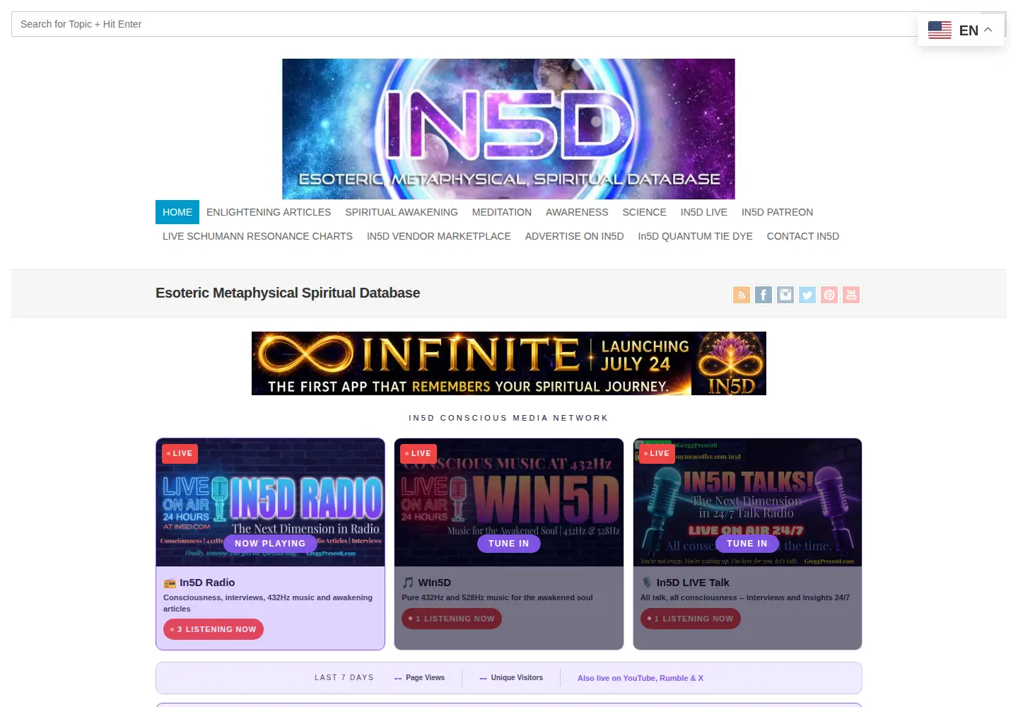 Screenshot of in5d.com
