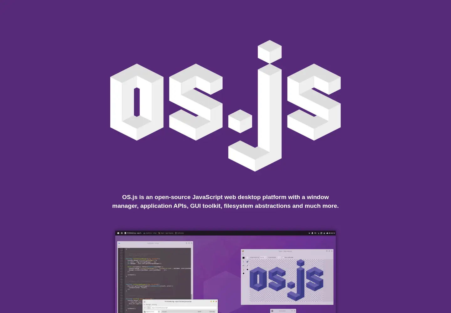 Screenshot of os-js.org
