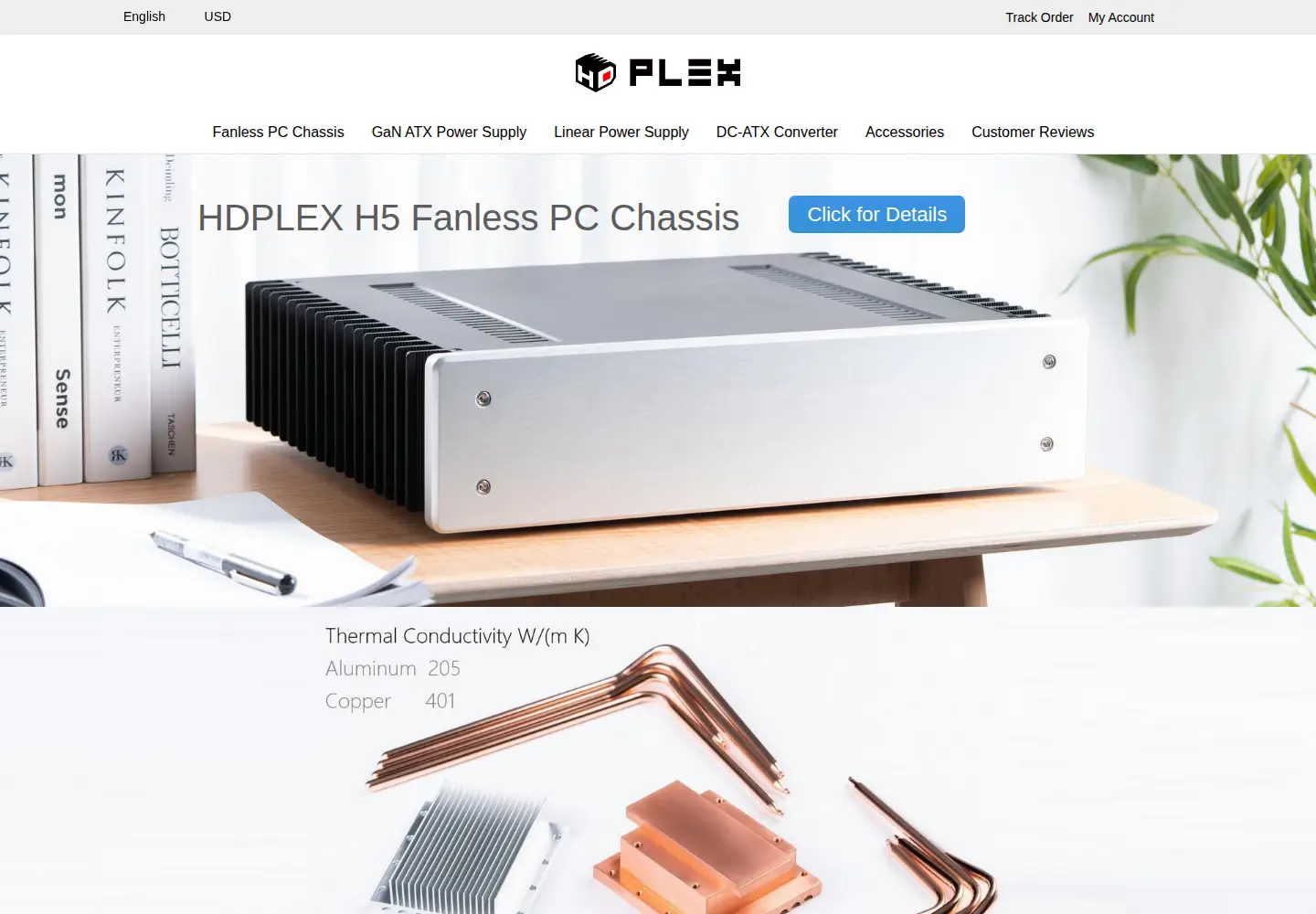 Screenshot of hdplex.com