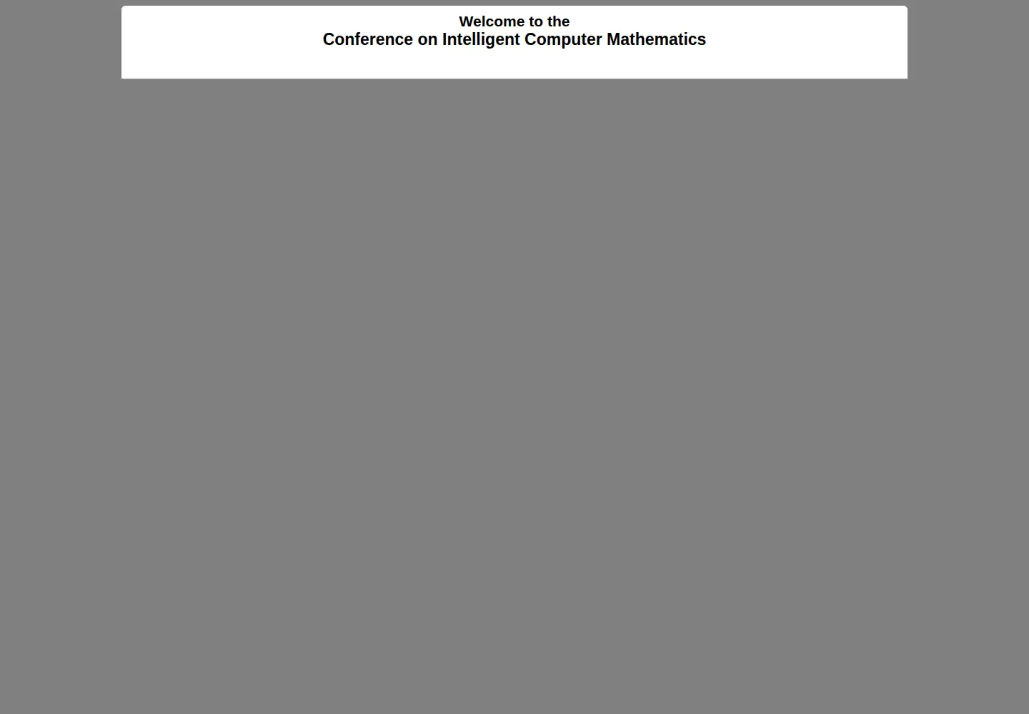 Captured homepage of cicm-conference.org in the current scan