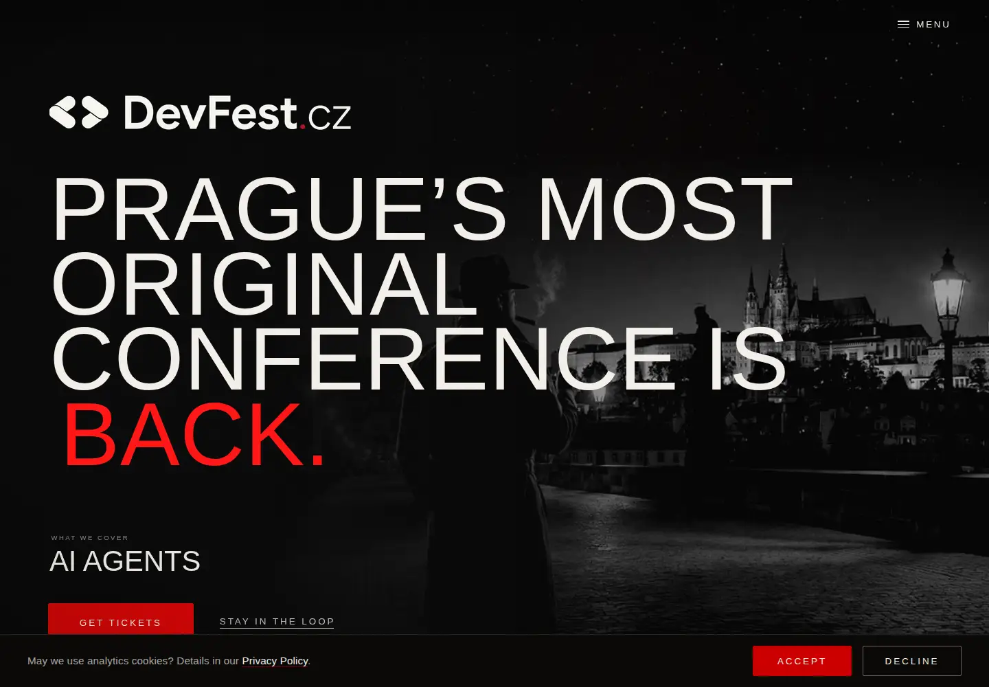 Screenshot of devfest.cz